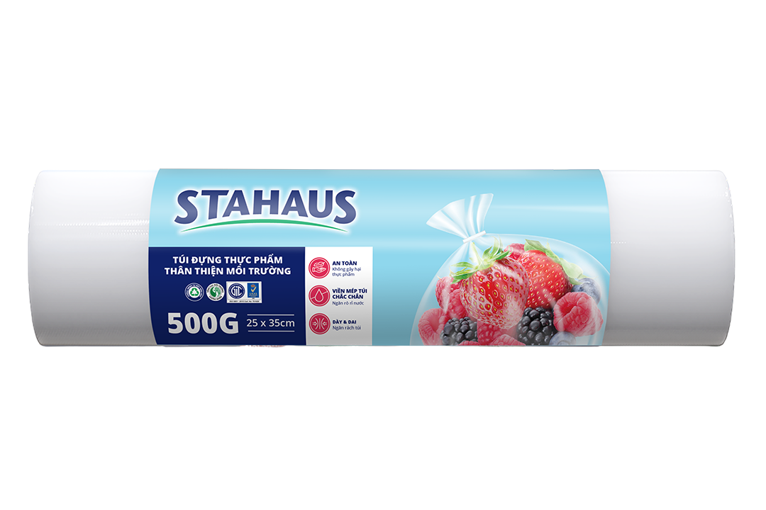 Túi đựng thực phẩm TTMT STAHAUS 25x35cm cuộn 500Gr